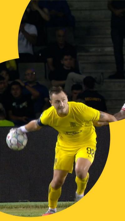 Stas Pokatilov rolling the ball out 