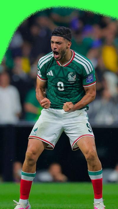 Raul Jimenez after scoring the second goal