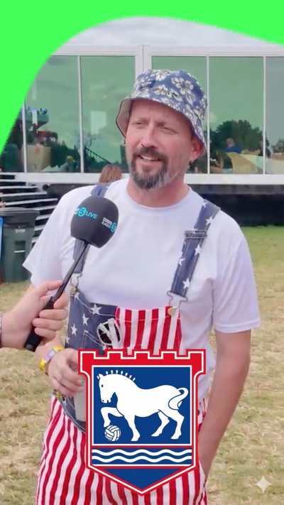 USA fan tries to guess Ipswich Town F.C's badge