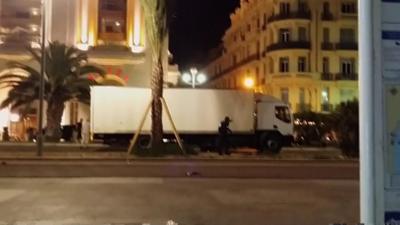 The lorry in Nice