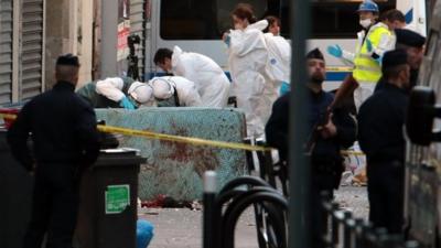 Aftermath of raid in Saint-Denis