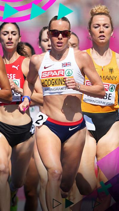 Keely Hodgkinson runs in the 800m