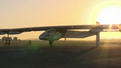 The Solar Impulse in Seville, Spain.