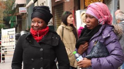 Migrants in Athens