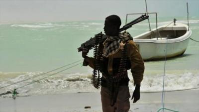 Somali man with gun