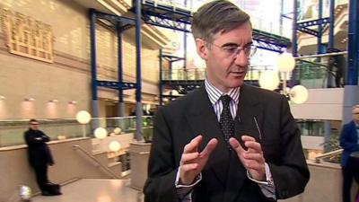 Jacob Rees-Mogg and Jo Coburn