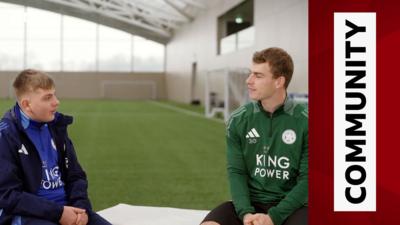 Leicester fan Dan meets his hero Mads Hermansen