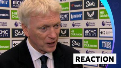 David Moyes taking after the game