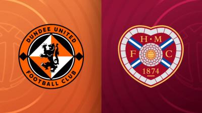 Dundee United and Hearts badges