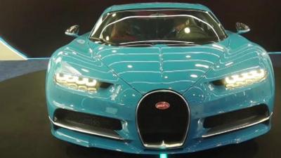 Light blue Bugatti Chiron