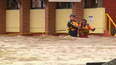 Rescuers battle floodwaters to save residents of Lismore and Murwillumbah