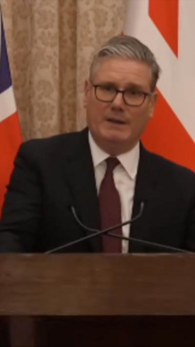 UK PM Keir Starmer speaking