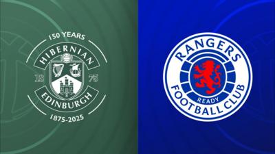 Hibernian and Rangers badges