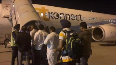 Passengers boarding last Jet Airways flight