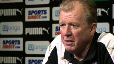 Newcastle United manager Steve McClaren