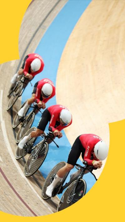 Welsh cyclists in action