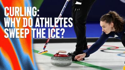 Team GB's Jennifer Dodds releases a curling stone