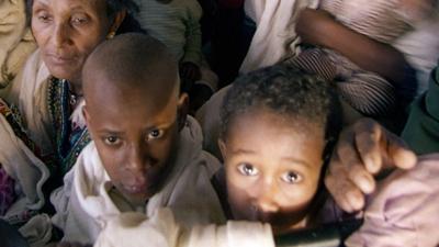 Ethiopian Jews being taken to Israel, 1991