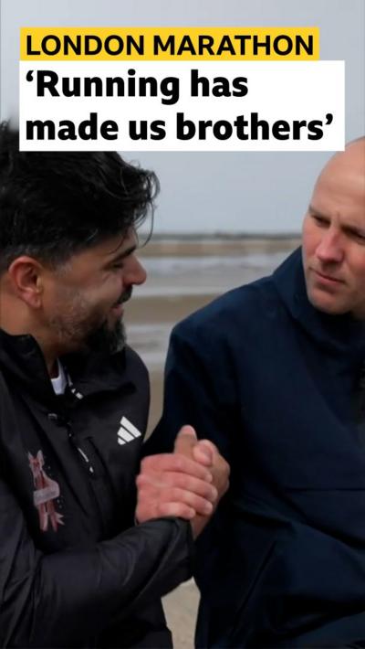 Southport dads Sergio Aguiar and David Stancombe speak about running the London Marathon