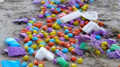 Thousands of eggs have washed up on a German Island