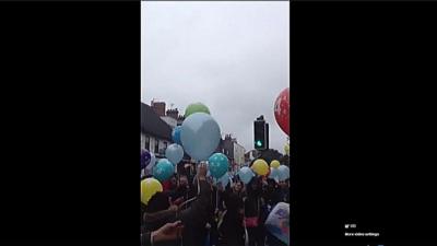 Balloon release for Jaiden