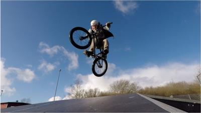 Flying high at the skate park