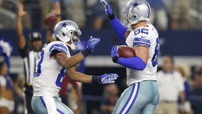 Dallas Cowboys celebrate their last-gasp win