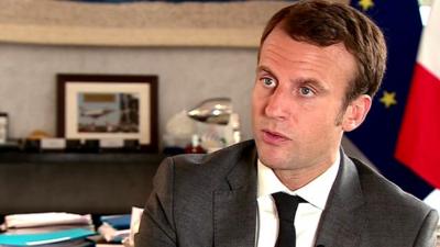 The French economy minister Emmanuel Macron