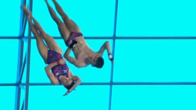 GB divers Georgia Ward and Matthew Lee