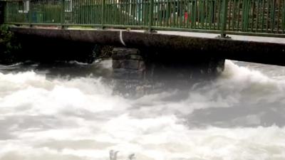 Fast flowing river