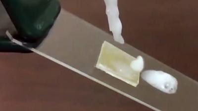 Ohio State University's surface that allows soap to flow over it freely