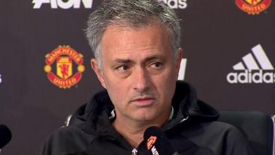 Manchester United's Jose Mourinho