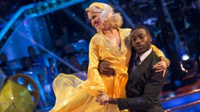 Ore Oduba and dance partner Joanne Clifton