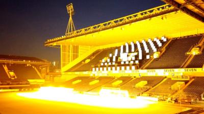 Stage in a stand at Portman Road