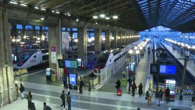 The Gare du Nord station in Paris