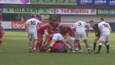 Wales deaf v England deaf at Cardiff Arms Park