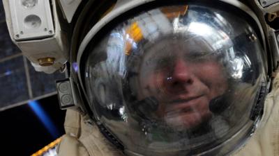 International Space Station (ISS) crew member, Russian cosmonaut Gennady Padalka during a spacewalk on 10 August 2015