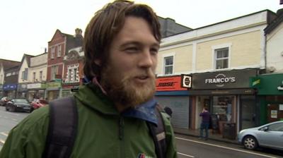 Man on street in Bristol