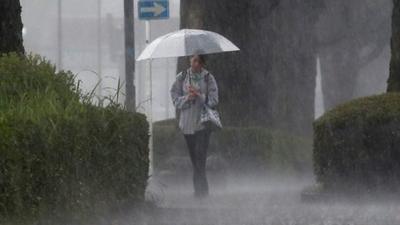 Heavy rain in southwestern Japan