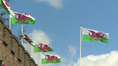 Welsh flags