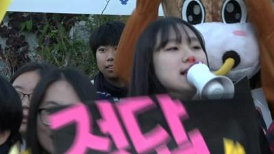 Schoolgirl in S Korea