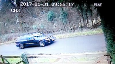 CCTV of car