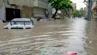 Flooded road