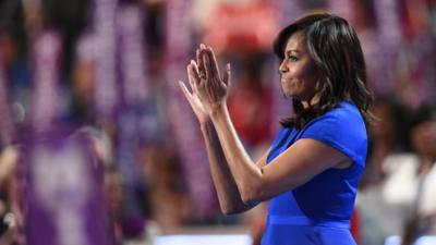 Michelle Obama rallied behind Hillary Clinton.