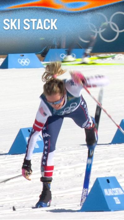 Jessie Diggins falling