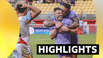 Paul Vaughan of Warrington celebrates with George Williams