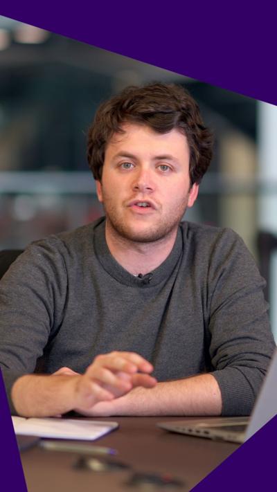 Ben Summer, a young man with brown hair in a grey jumper