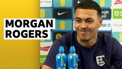 Aston Villa forward Morgan Rogers