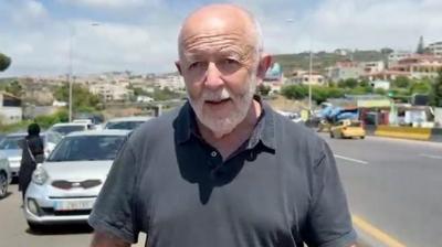 Jeremy Bowen in Beirut
