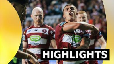 Brad O'Neill celebrates for Wigan